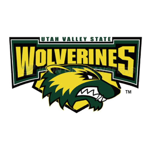 Utah Valley Wolverines Logo T-shirts Iron On Transfers N6762 - Click Image to Close